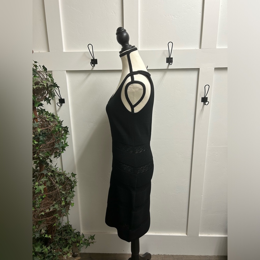 Carmen Womens Sleeveless Marc Valvo Black Dress Size Medium - Picture 3 of 8